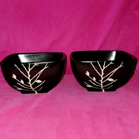 Soho Loft Fall Branch Design Bowl Set of 2 - Picture 1 of 11